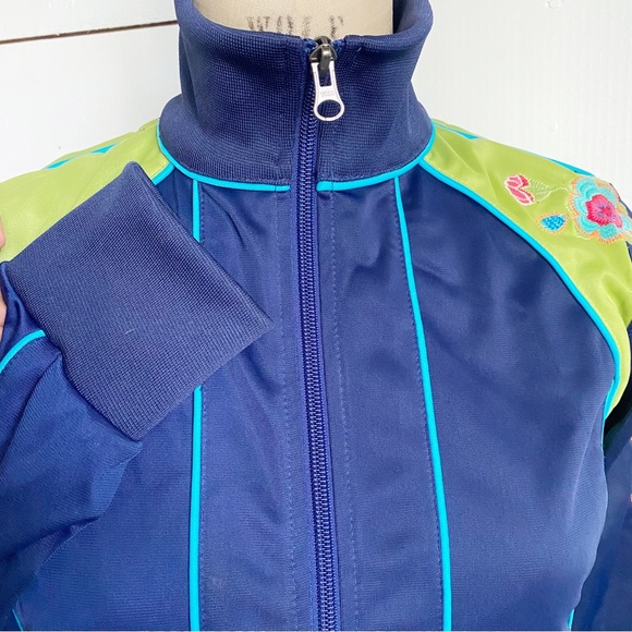 Johnny Was JWLA zip track embroidered floral jacket - Picture 6 of 10